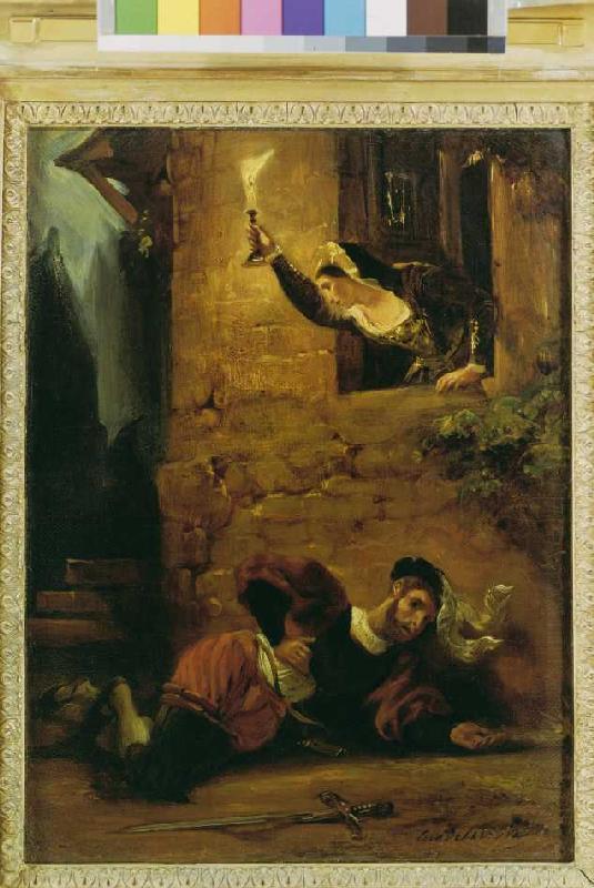 Dying Valentin a Ferdinand Victor Eugène Delacroix
