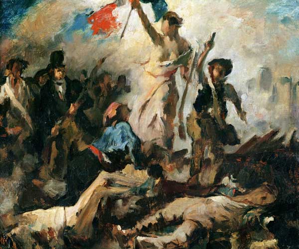 Study for Liberty Leading the People a Ferdinand Victor Eugène Delacroix