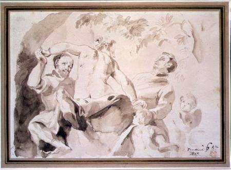 Study after Veronese's Allegory of Love a Ferdinand Victor Eugène Delacroix