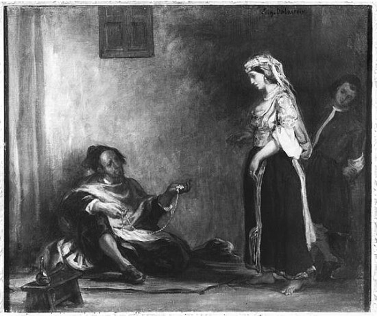 The Arab Merchant a Ferdinand Victor Eugène Delacroix