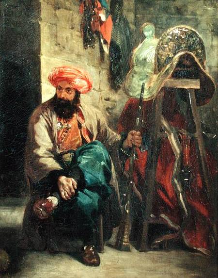 The Turk with a Saddle a Ferdinand Victor Eugène Delacroix