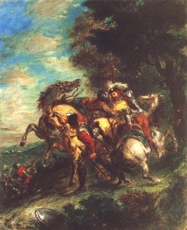 Weislingen is ' taken captive for people of Götzs a Ferdinand Victor Eugène Delacroix