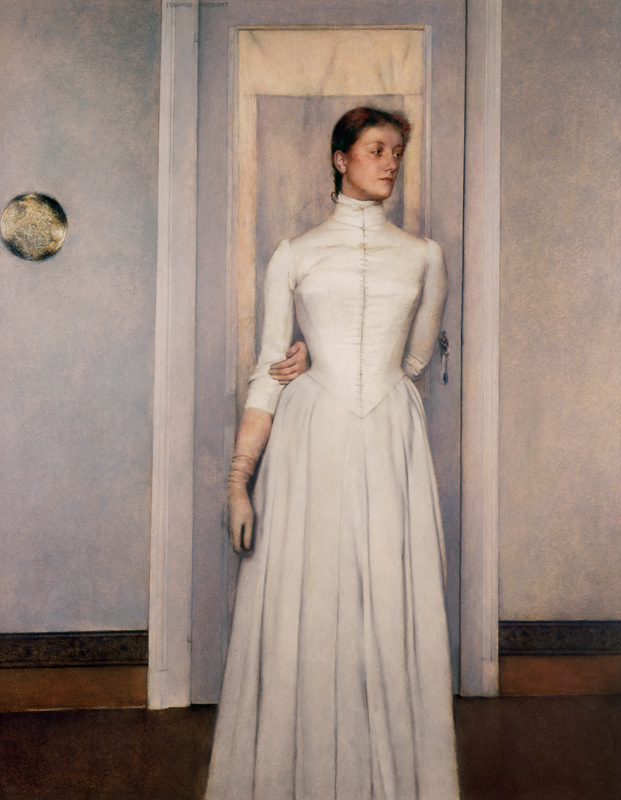 Portrait of the artist's sister a Fernand Khnopff