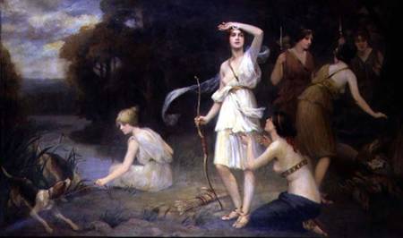 Diana and her Hand Maidens a Fernand Le Quesne