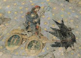 The Chariot of Mercury, detail from the vaulting of the 'Cielo de Salamanca'