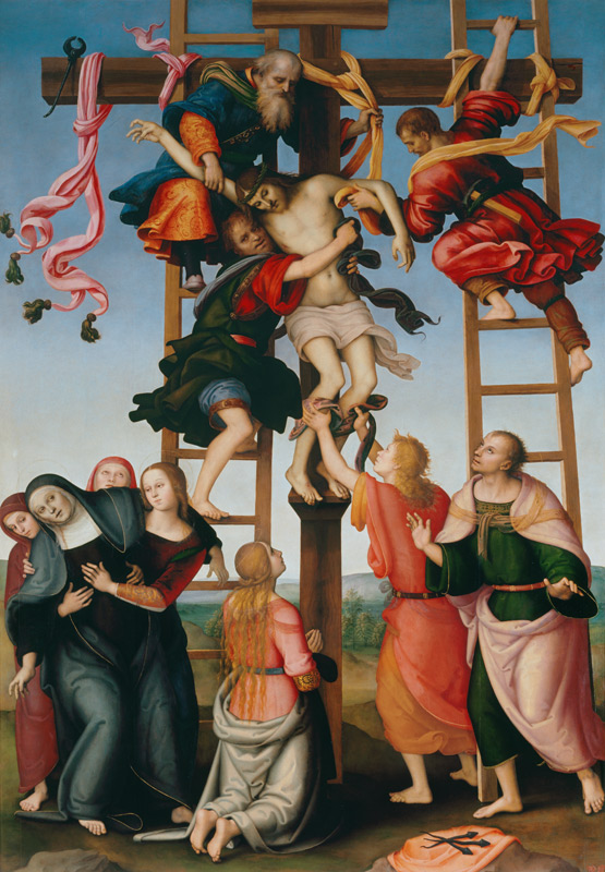 The Descent from the Cross a Filippino Lippi