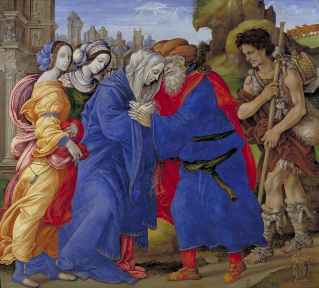 Meeting of Saints Joachim and Anne at the Golden Gate a Filippino Lippi