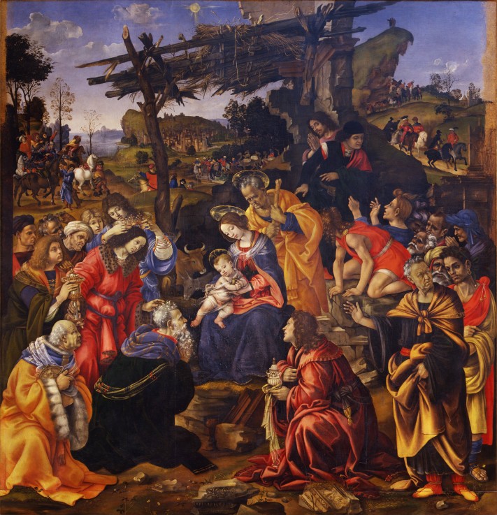 The Adoration of the Magi a Filippino Lippi