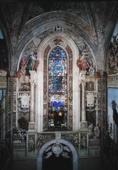 East wall of Strozzi Chapel (photo) a Filippino Lippi