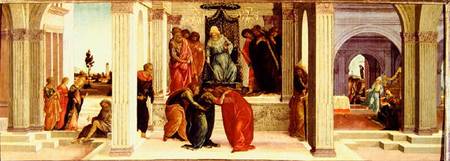 Scenes from the Story of Esther a Filippino Lippi