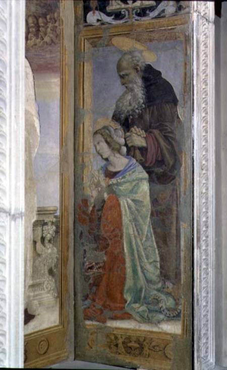 SS. Anthony and Lucy, detail from the tabernacle of the Canto al Mercatale a Filippino Lippi