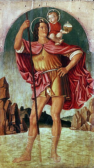 St. Christopher a Filippo Mazzola or Mazzuola
