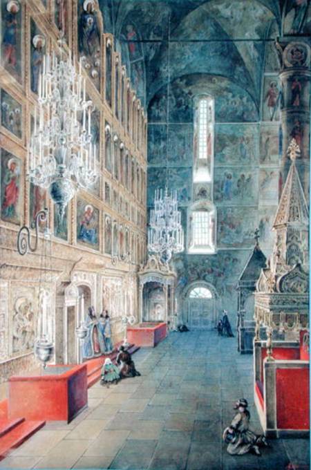 Interior of the Assumption Cathedral of the Moscow Kremlin a Fjodor Jakowlewitsch Aleksejew