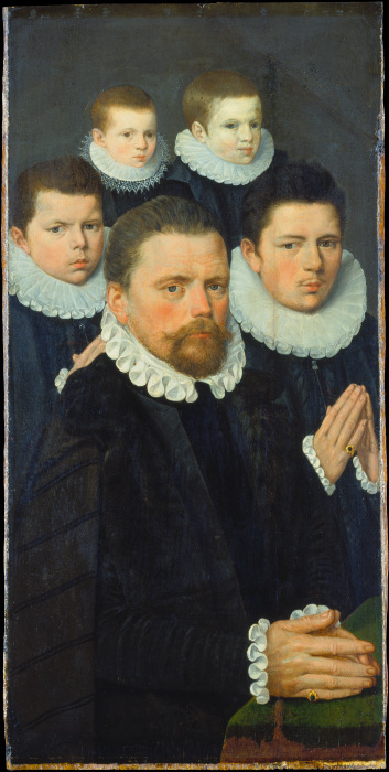 Shutter of an Altarpiece with Male Donors a Flämischer Meister um 1570/1580