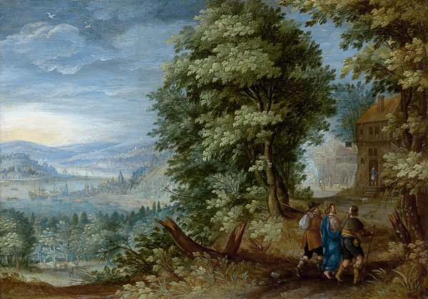 The Walk to Emmaus a Flämischer Meister um 1600