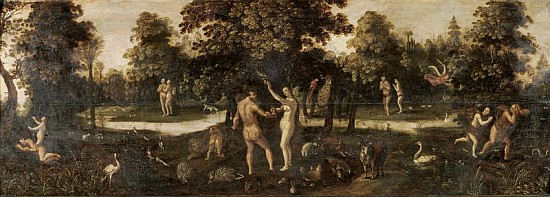Adam and Eve Banished from Paradise a Scuola Fiamminga