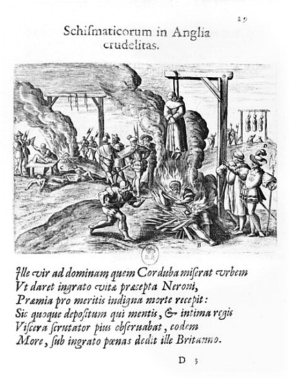 Cruelties practised by schismatics in England a Scuola Fiamminga
