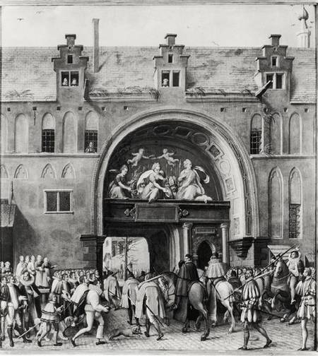 Entry of Hercule Francois of France, Duke of Alencon (1554-84) into Antwerp a Scuola Fiamminga