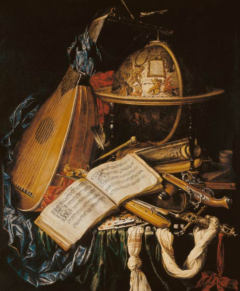 Still Life with Musical Instruments a Scuola Fiamminga