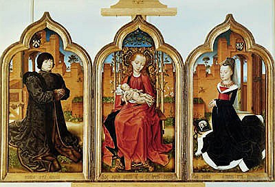 Triptych of Jean de Witte a Scuola Fiamminga
