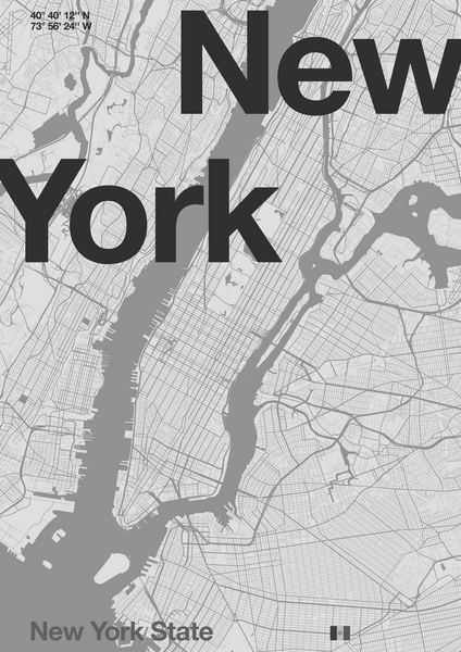 New York Minimal Map a Florent Bodart