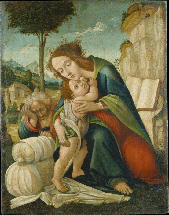 Rest on the Flight into Egypt a Florentiner Meister um 1500