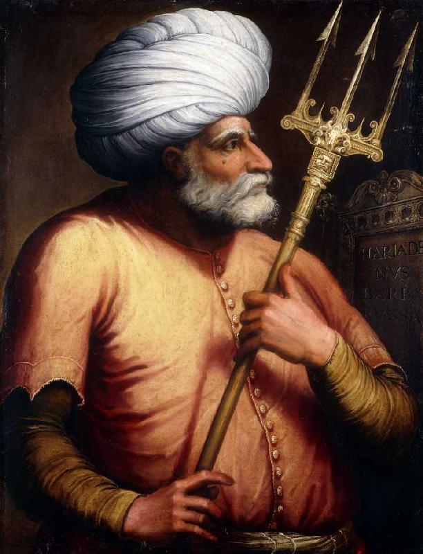 Portrait des osmanischen Herrschers Khair-ad-Din Barbarossa a Scuola Fiorentina