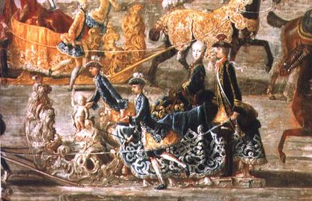 The Imperial Sleigh Ride on the occasion of the marriage of Emperor Joseph II of Austria to his 2nd a F.M.A. Auerbach