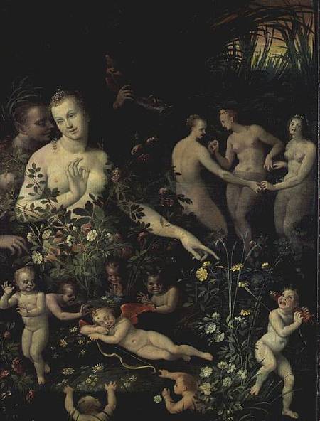 Allegory of Water or Allegory of Love a Scuola di Fontainebleau