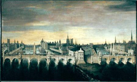 Design for the Construction of the Pont-Neuf a Scuola di Fontainebleau