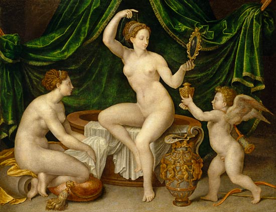Venus at her Toilet a Scuola di Fontainebleau