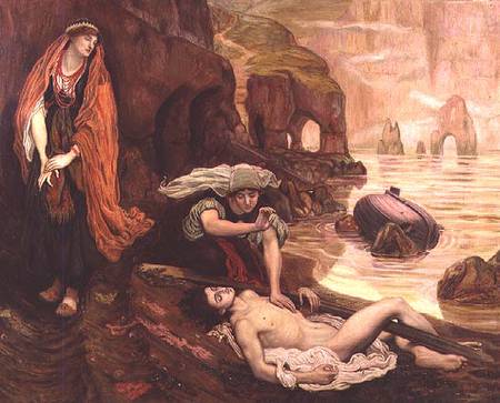 The Finding of Don Juan by Haidee a Ford Madox Brown