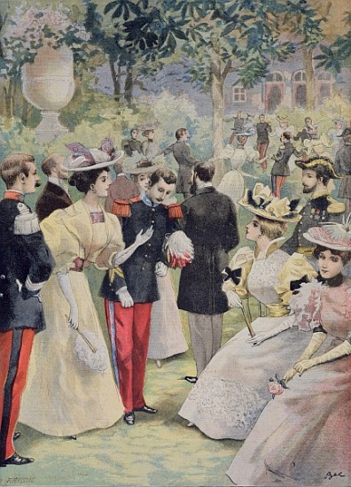 A Garden party at the Elysee, illustration from ''Le Petit Journal'', 21st July 1895 a Fortune Louis Meaulle