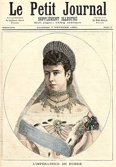 Empress of Russia, from ''Le Petit Journal'', 7th February 1891 a Fortune Louis Meaulle