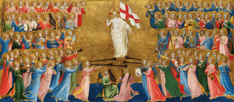 Christ Glorified in the Court of Heaven a Fra Beato Angelico