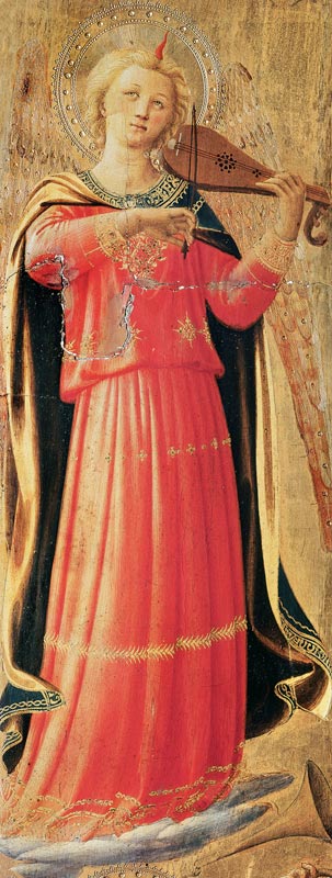 Angel playing instruments a Fra Beato Angelico