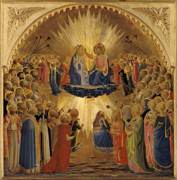 The Coronation of the Virgin a Fra Beato Angelico