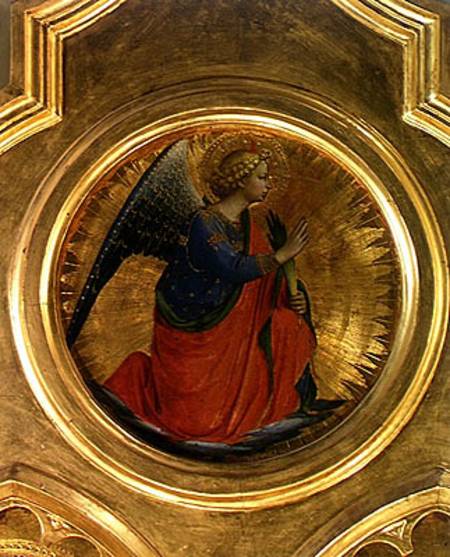 The Angel of the Annunciation from the altarpiece from the Chapel of San Niccolo dei Guidalotti in t a Fra Beato Angelico
