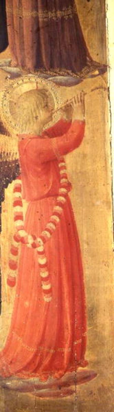 Angel Playing a Pipe, from the Linaiuoli Triptych a Fra Beato Angelico