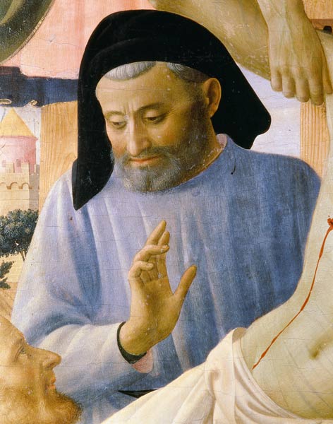 Santa Trinita, detail of Joseph of Arimathaea a Fra Beato Angelico