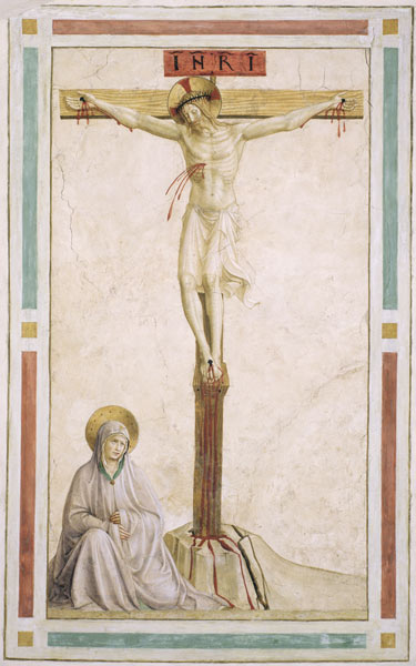 Crucifixion, from cell 22 a Fra Beato Angelico