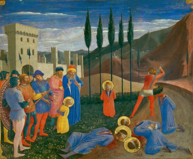 The Beheading of Saint Cosmas and Saint Damian a Fra Beato Angelico