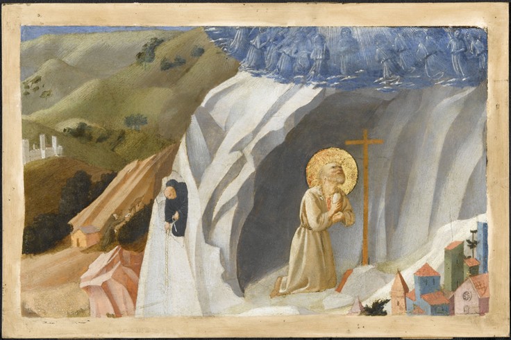 Saint Benedict Tempted in the Wilderness a Fra Beato Angelico