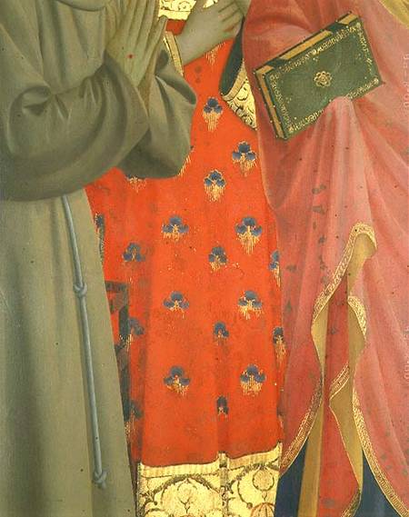Detail from the Annalena Altarpiece (tempera and gold leaf on panel) (detail of 43957) a Fra Beato Angelico