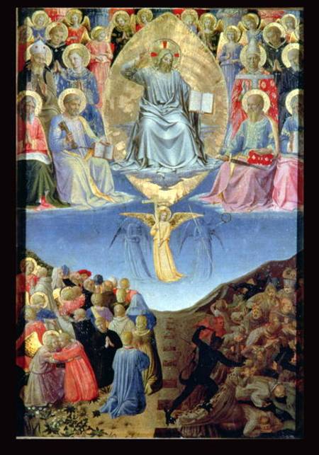 The Last Judgement, central panel from a Triptych a Fra Beato Angelico
