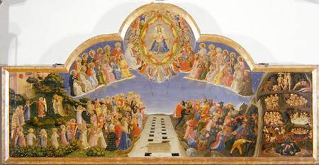The Last Judgement (tempera & gold on panel) a Fra Beato Angelico