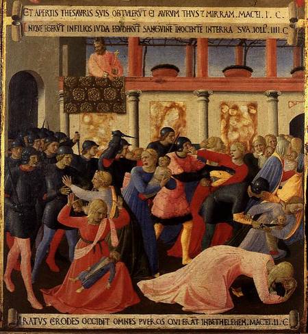 The Massacre of the Innocents, detail from panel one of the Silver Treasury of Santissima Annunziata a Fra Beato Angelico