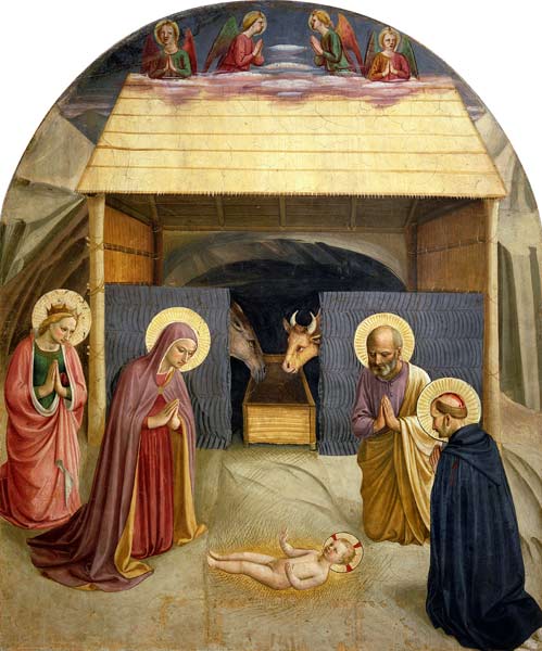 Nativity, with St. Catherine of Alexandria and St. Peter the Martyr a Fra Beato Angelico