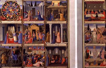 Scenes from the Life of Christ, panels one and two from the Silver Treasury of Santissima Annunziata a Fra Beato Angelico