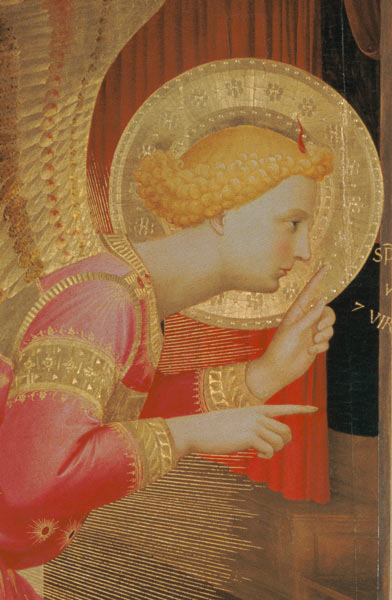 The Annunciation (detail) a Fra Beato Angelico